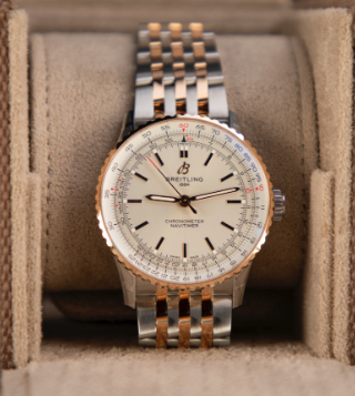 Breitling Navitimer Automatic 41mm White Dial Stainless Steel & 18K Red Gold Bracelet U17329F41G1U1