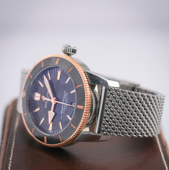 Breitling Superocean Heritage B20 Automatic 44 mm Black Dial Stainless Steel & 18K Red Gold Bracelet UB2030121B1A1