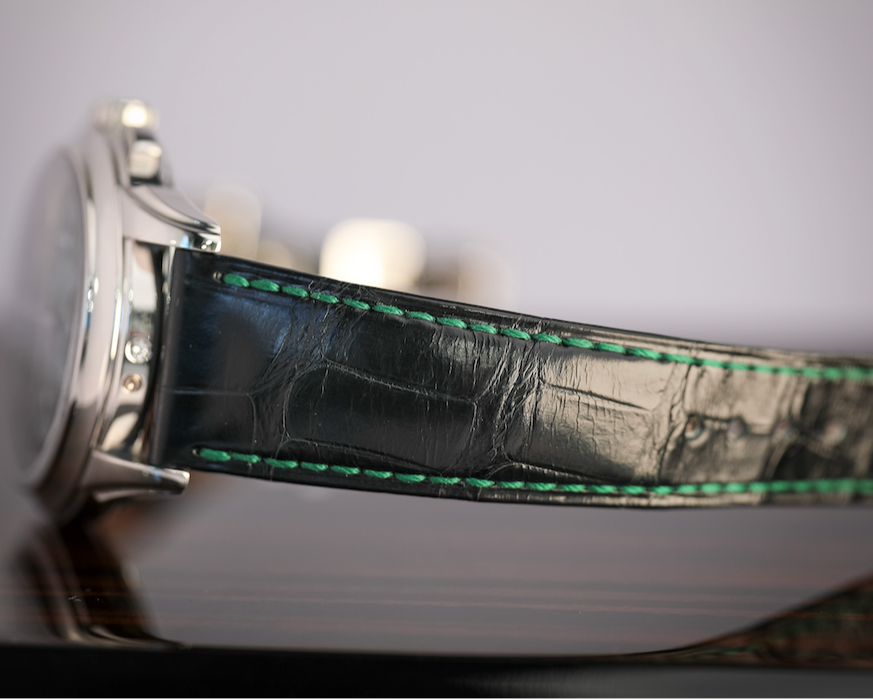 Patek Philippe Grand Complications 41 mm Green Dial Platinum   Leather Strap 5270P-014