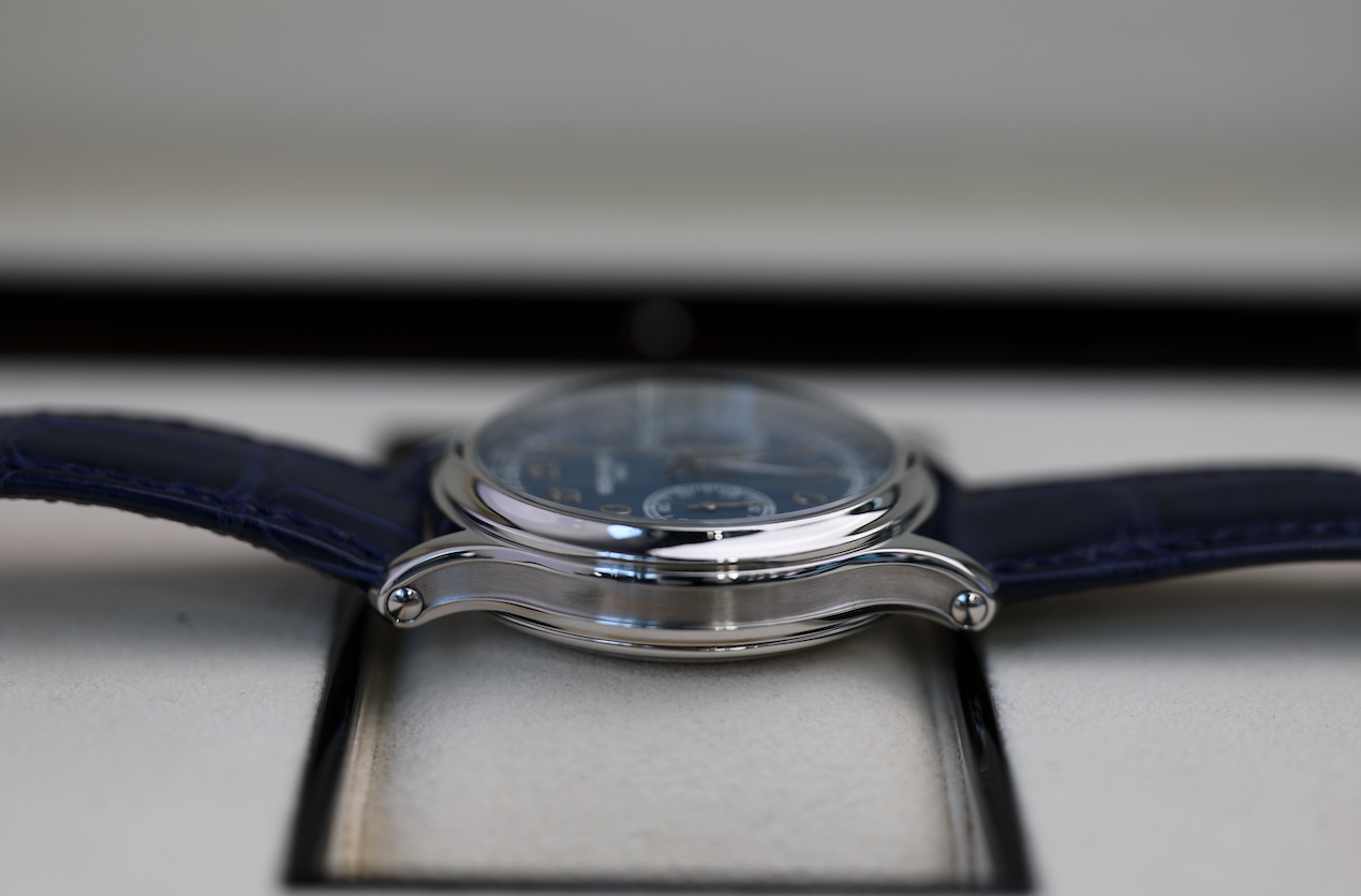 Patek Philippe Grand Complications 41 mm Blue Dial Platinum   Leather Strap 5370P-011