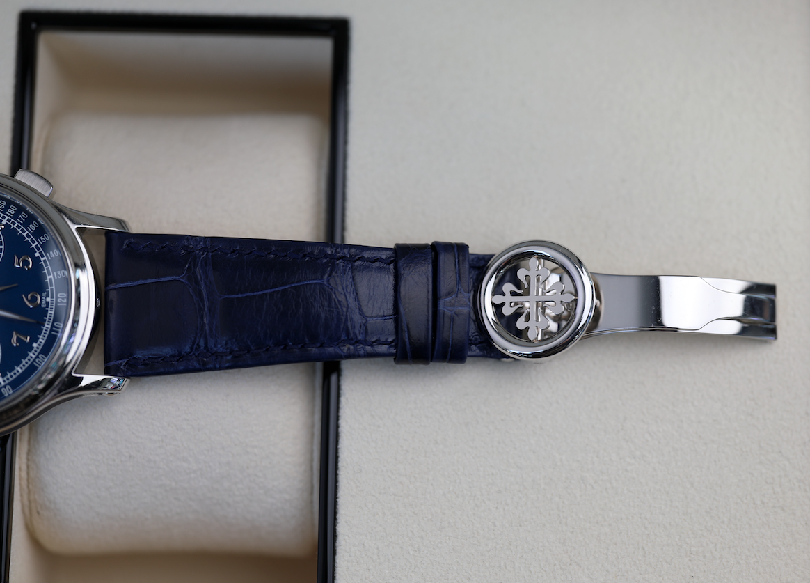 Patek Philippe Grand Complications 41 mm Blue Dial Platinum   Leather Strap 5370P-011