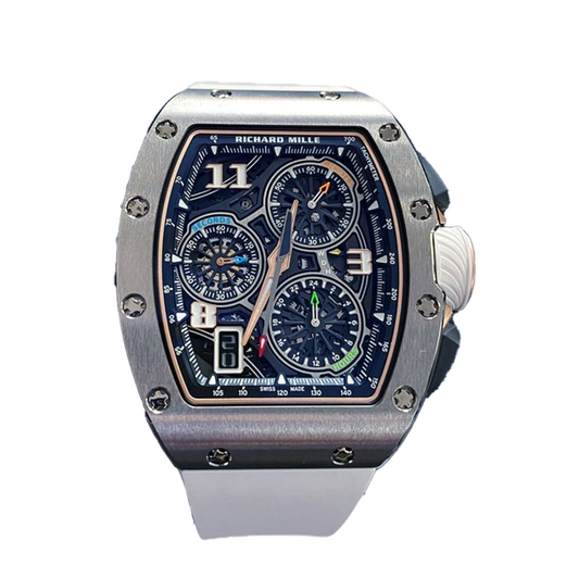 Richard Mille RM72-01 Automatic Winding Lifestyle Flyback Chronograph 38.40 mm x 47.34 mm Transparent Dial Titanium Rubber Strap