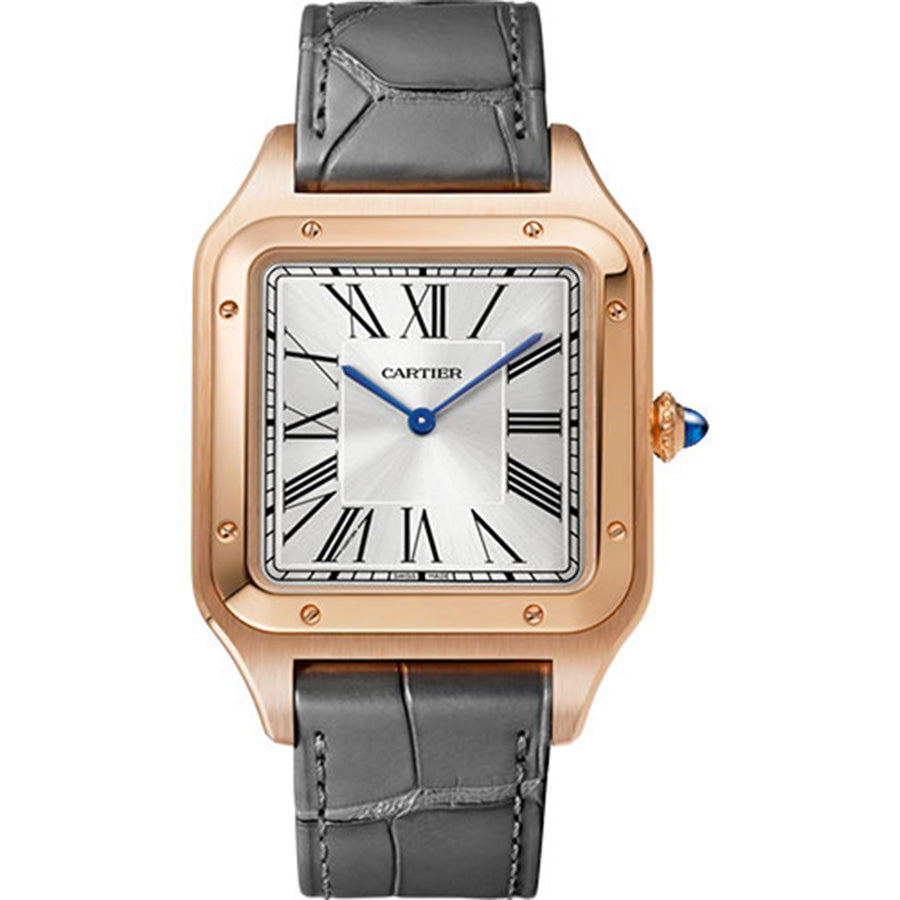 Cartier Santos Dumont 47mm Silver Satin Dial WGSA0032