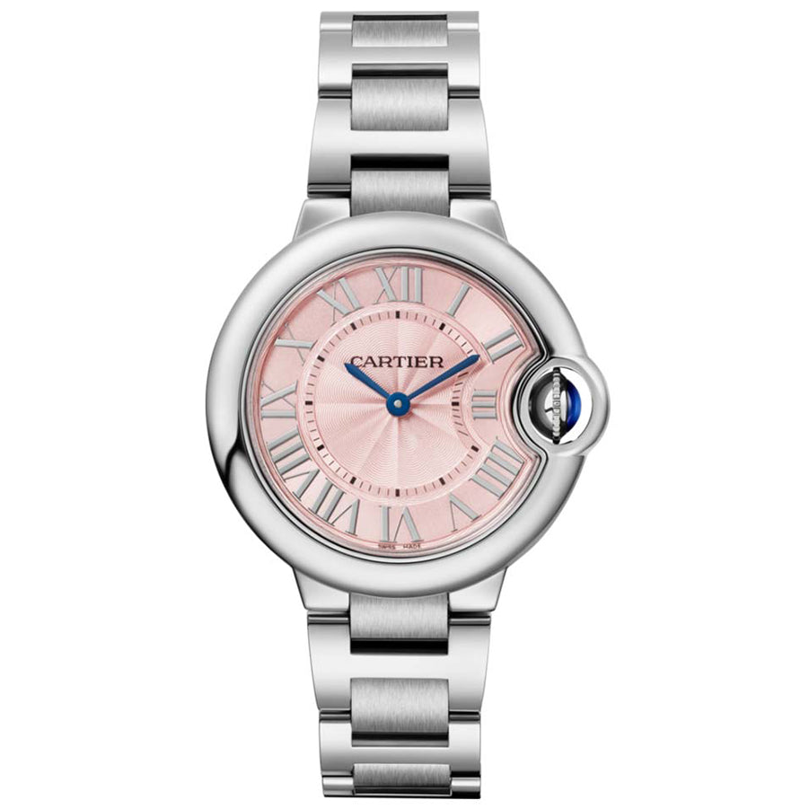 Cartier Ballon Bleu De Cartier 33mm Quartz WSBB0033 Pink Dial