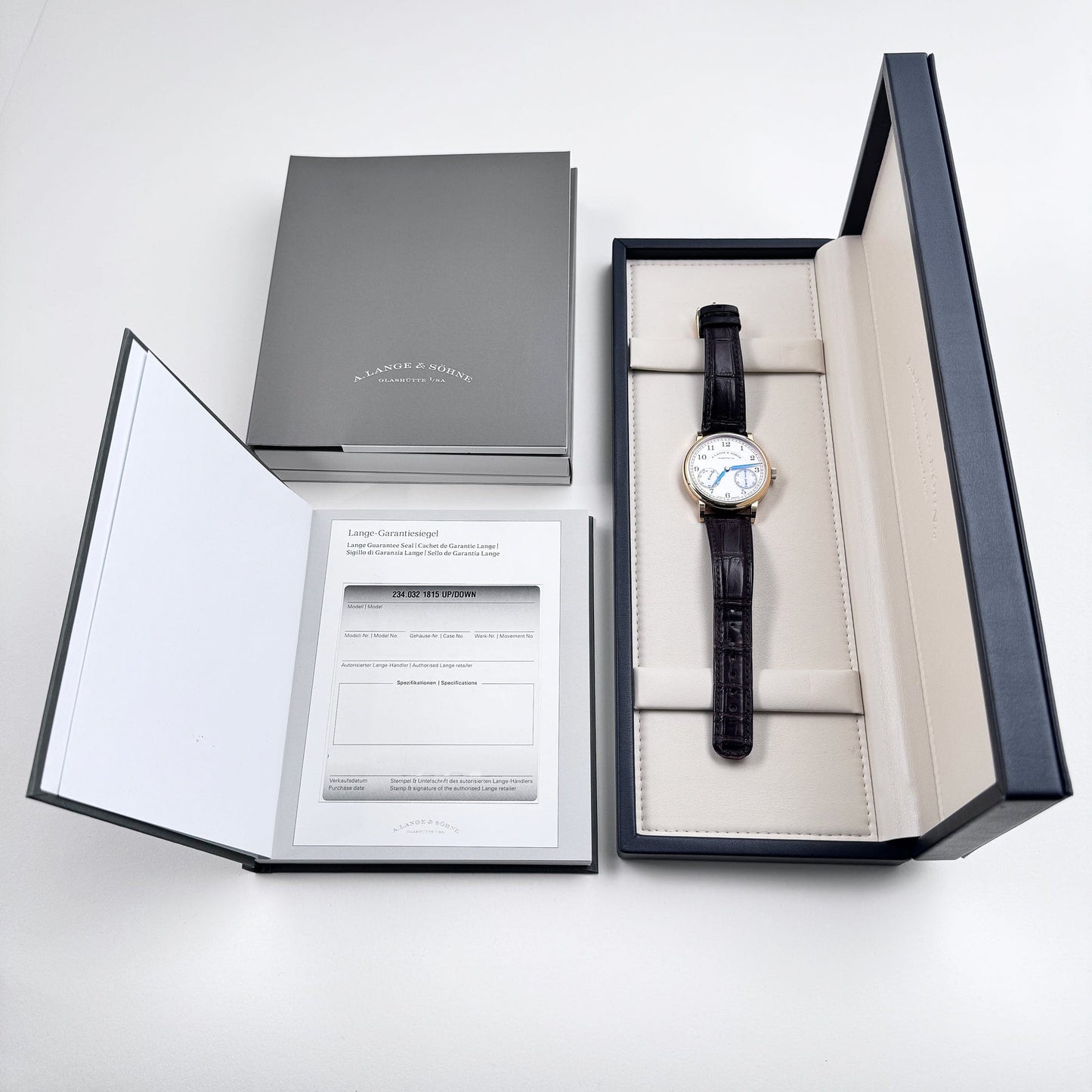 A. Lange & Söhne 234.032 1815 UP/DOWN Rose Gold Silver Dial (2015)