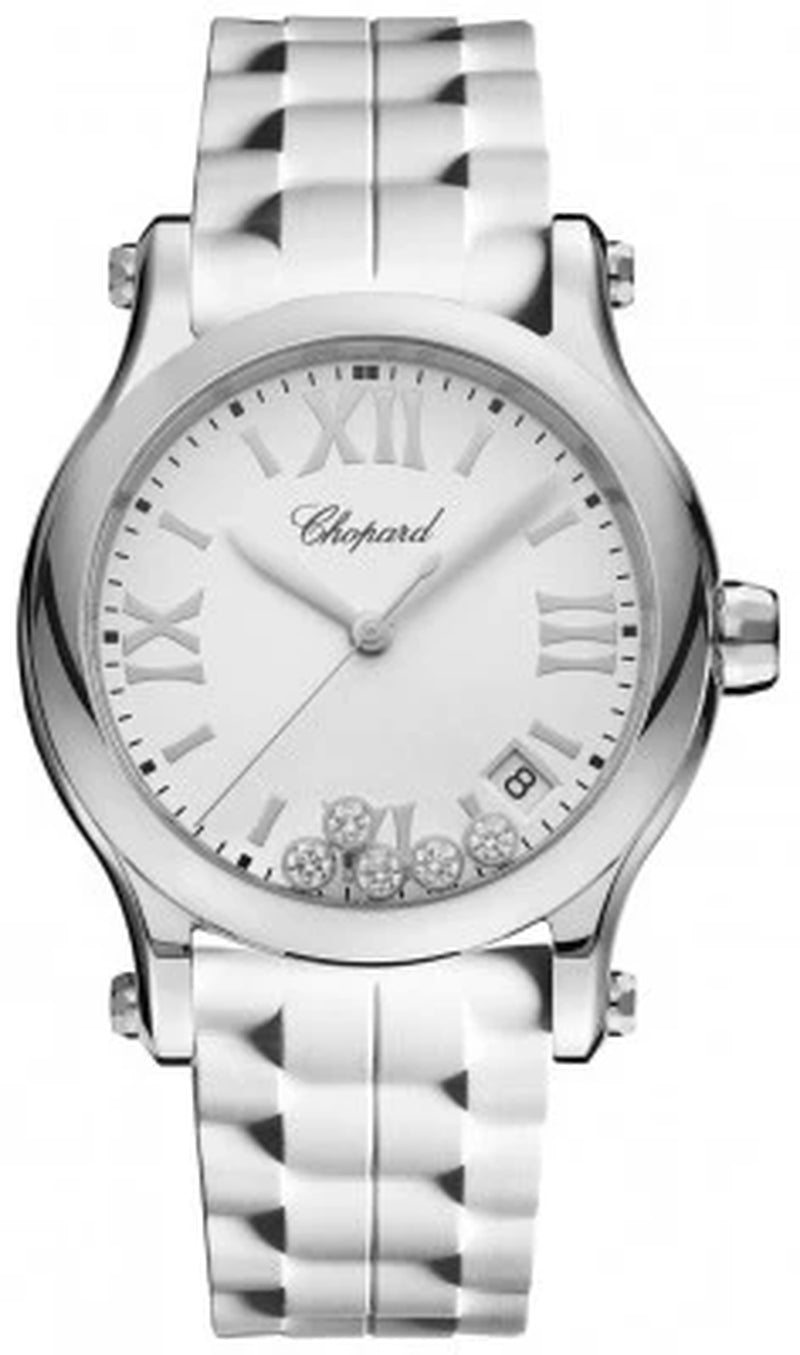 '- Happy Sport Automatic - round Medium 36Mm - Stainless Steel