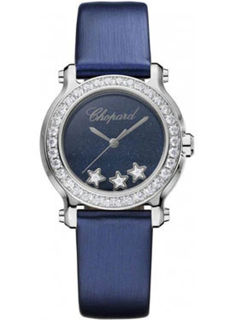 '- Happy Sport - round Mini - Stainless Steel - Diamond Bezel