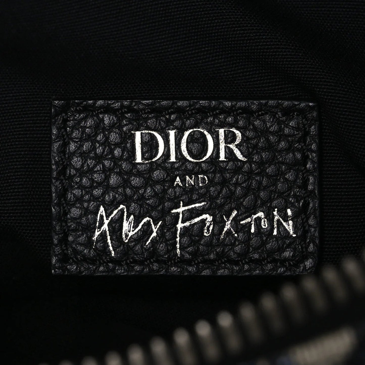 X ALEX FOXOTN Oblique Floral Print Mens Saddle Bag Blue Multicolor