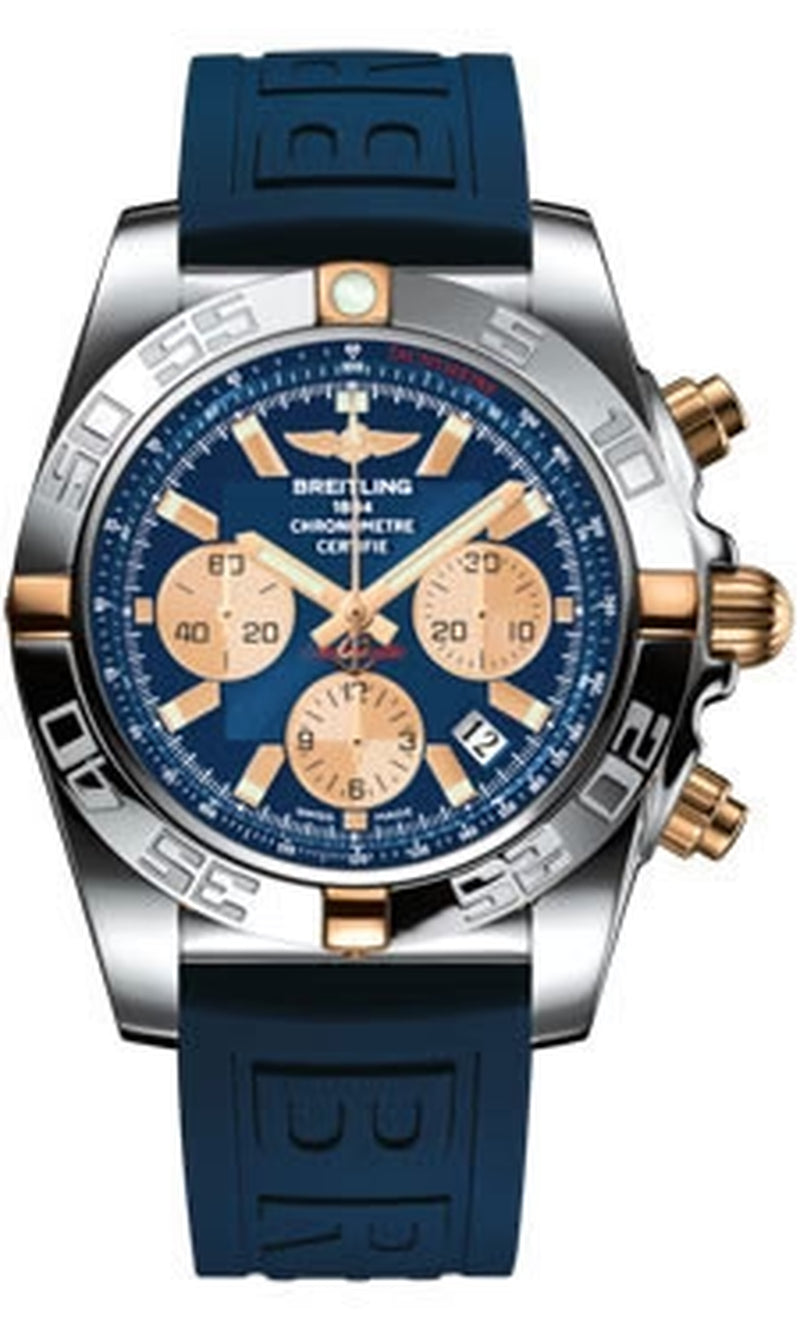'- Chronomat 44 Two-Tone Polished Bezel - Diver Pro III Strap