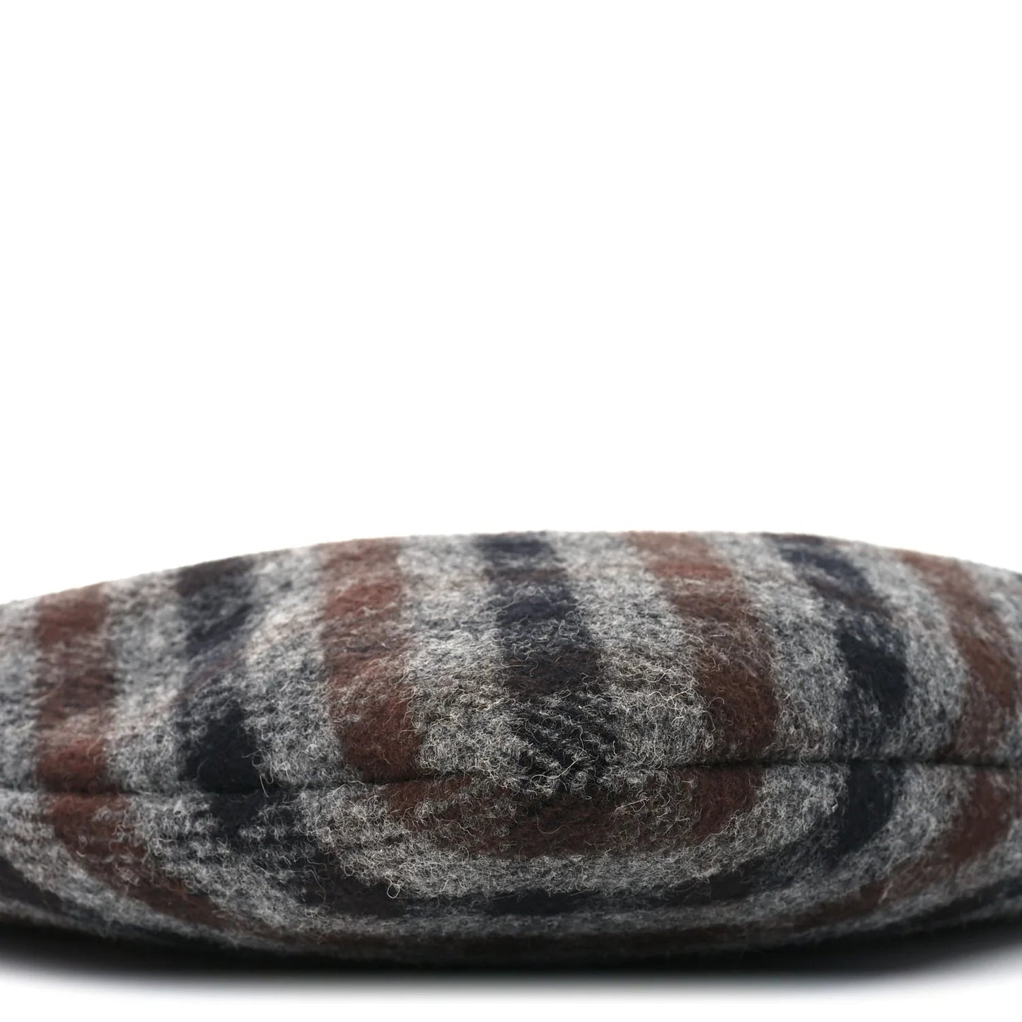 Wool Nappa Plaid Ivy Bag Slate Gray Cocoa Brown