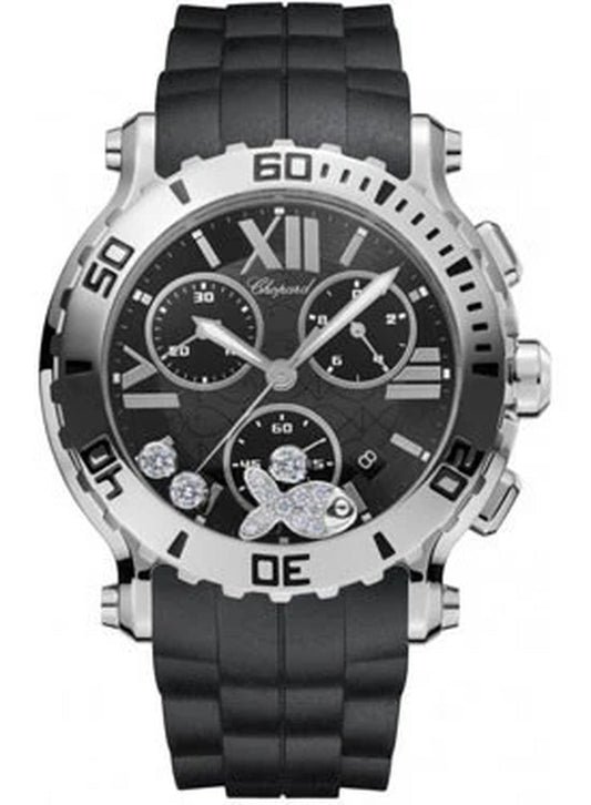 '- Happy Sport - Chrono - Stainless Steel - 3 Mobile Diamonds