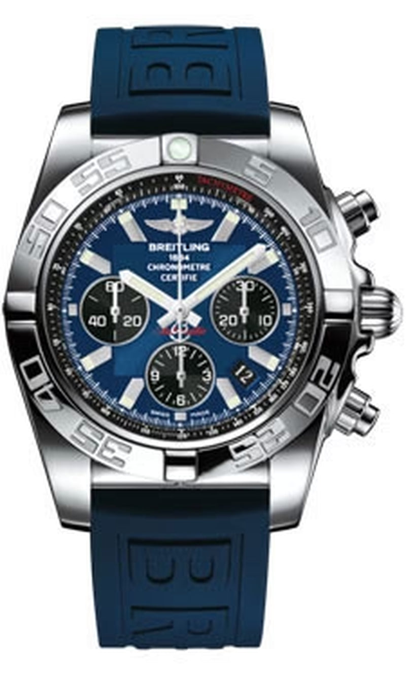 '- Chronomat 44 Steel Polished Bezel - Diver Pro III Strap