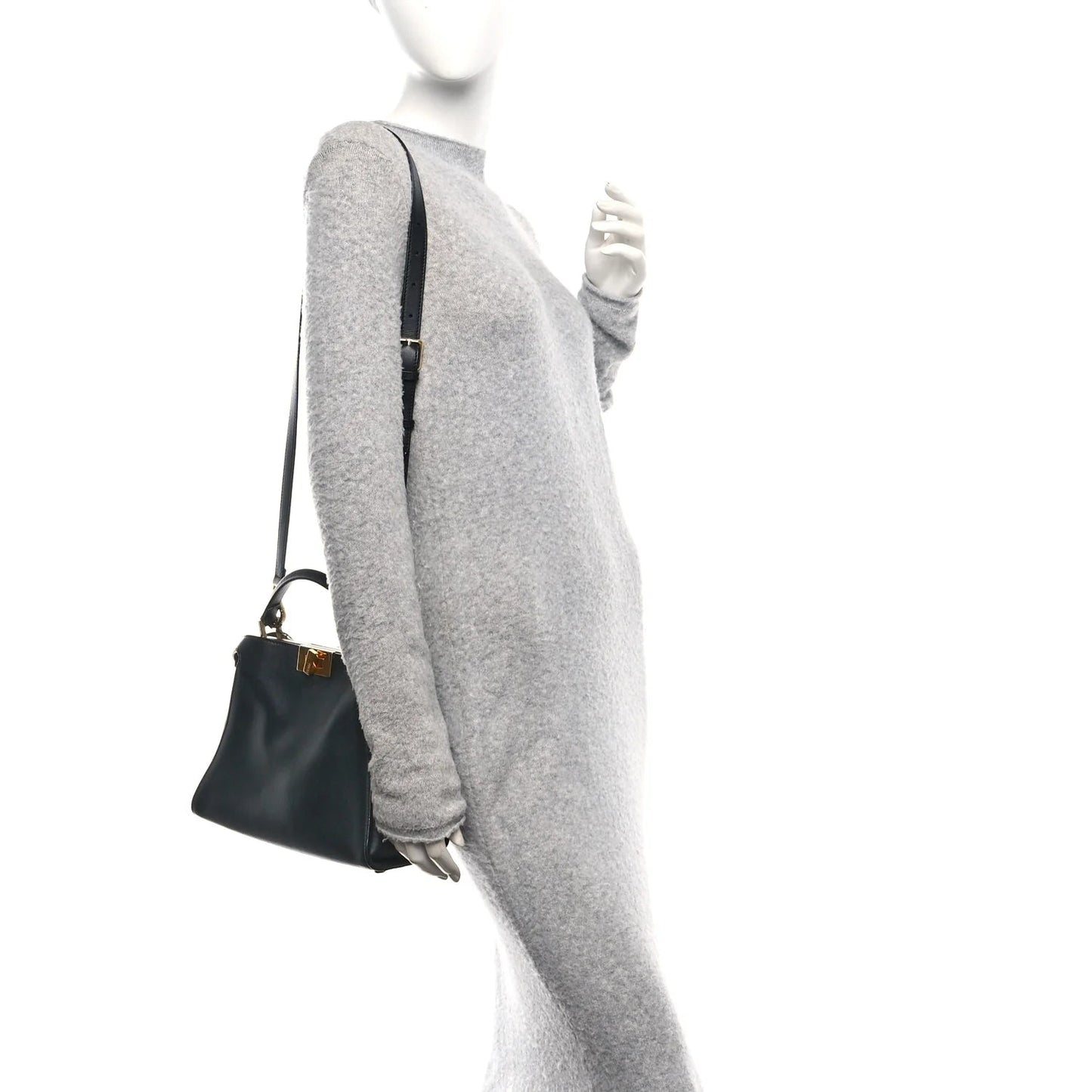 Vitello Tahiti Burro Medium Peekaboo Iconic Essentially Satchel Black Corda