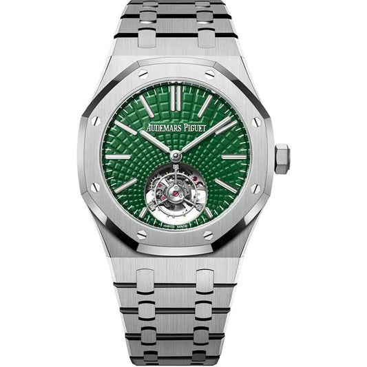 Audemars Piguet Royal Oak 26534TI.OO.1220TI.01 Selfwinding Flying Tourbillon Green Dial Limited Edition of 50