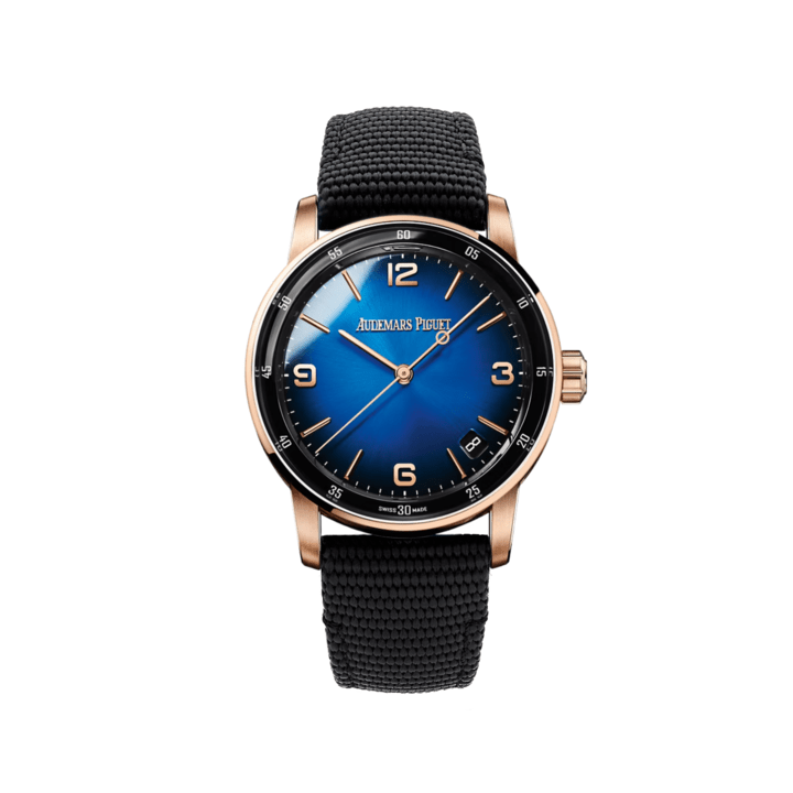 Audemars Piguet Code 11.59 15210OR.OO.A028CR.01 Rose Gold Smoked Lacquered Blue Dial (2023)