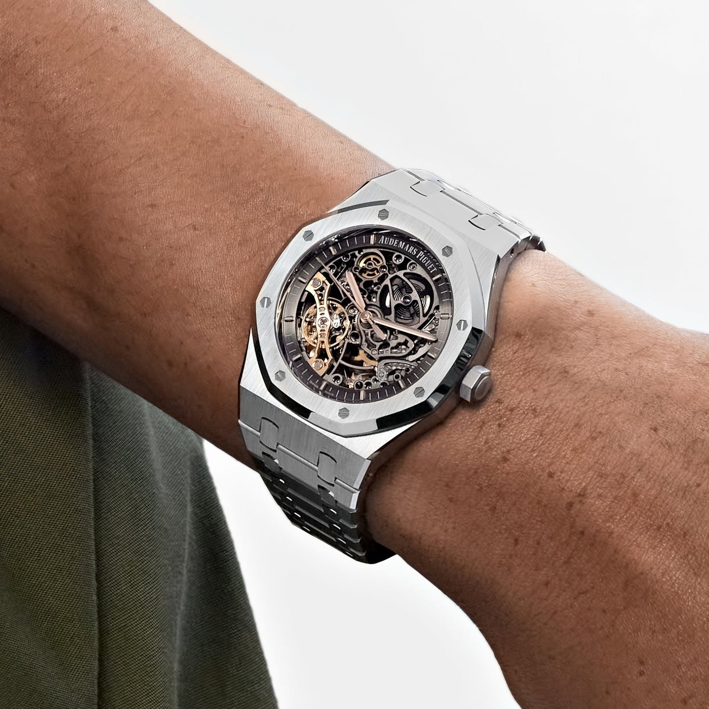Audemars Piguet Royal Oak 15407ST.OO.1220ST.01 Double Balance Wheel Stainless Steel Openworked Dial