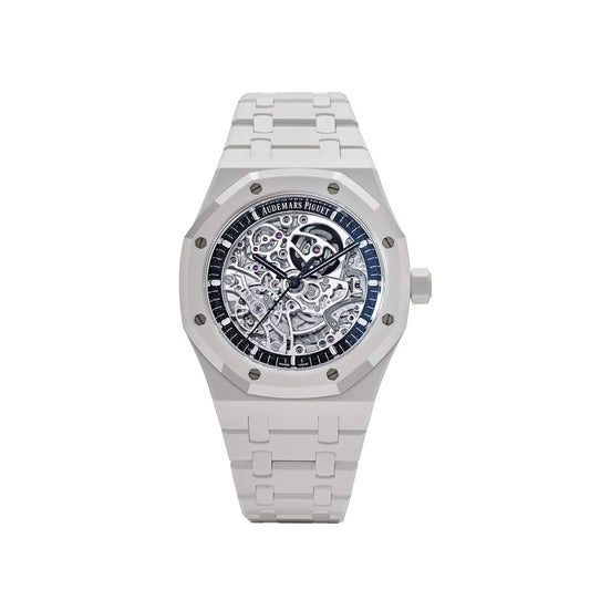Audemars Piguet Royal Oak 15416CB.OO.1225CB.01 Double Balance Wheel Openworked White Ceramic Limited Edition of 30