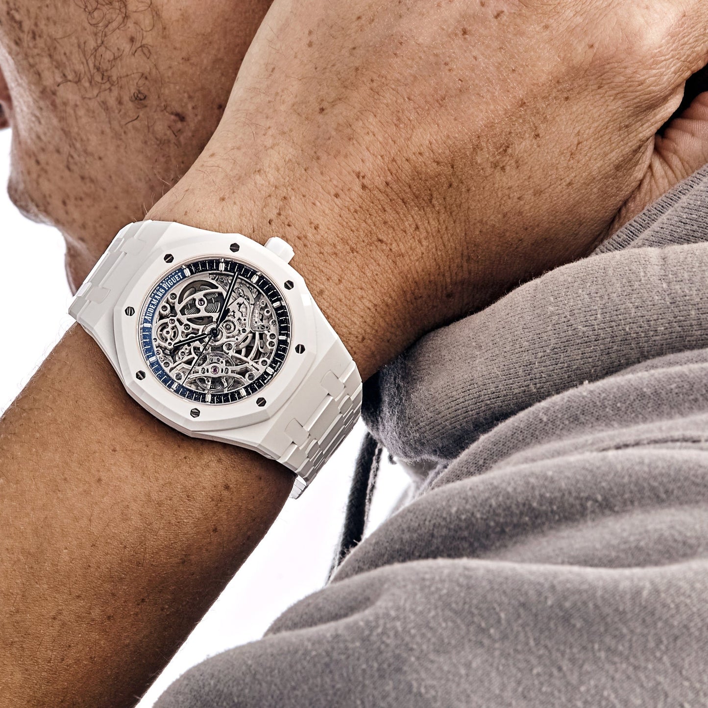 Audemars Piguet Royal Oak 15416CB.OO.1225CB.01 Double Balance Wheel Openworked White Ceramic Limited Edition of 30