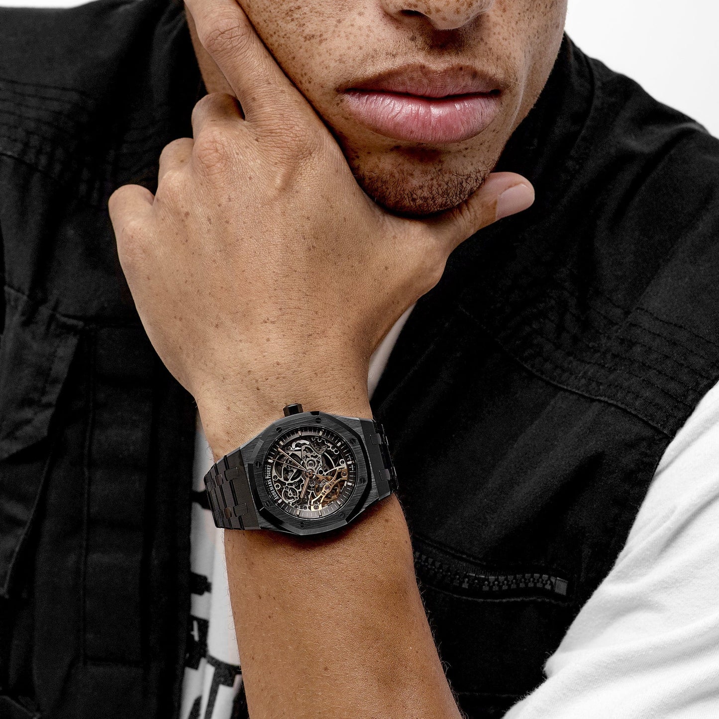 Audemars Piguet Royal Oak 15416CE.OO.1225CE.01 Double Balance Wheel Openworked Black Ceramic (2020)