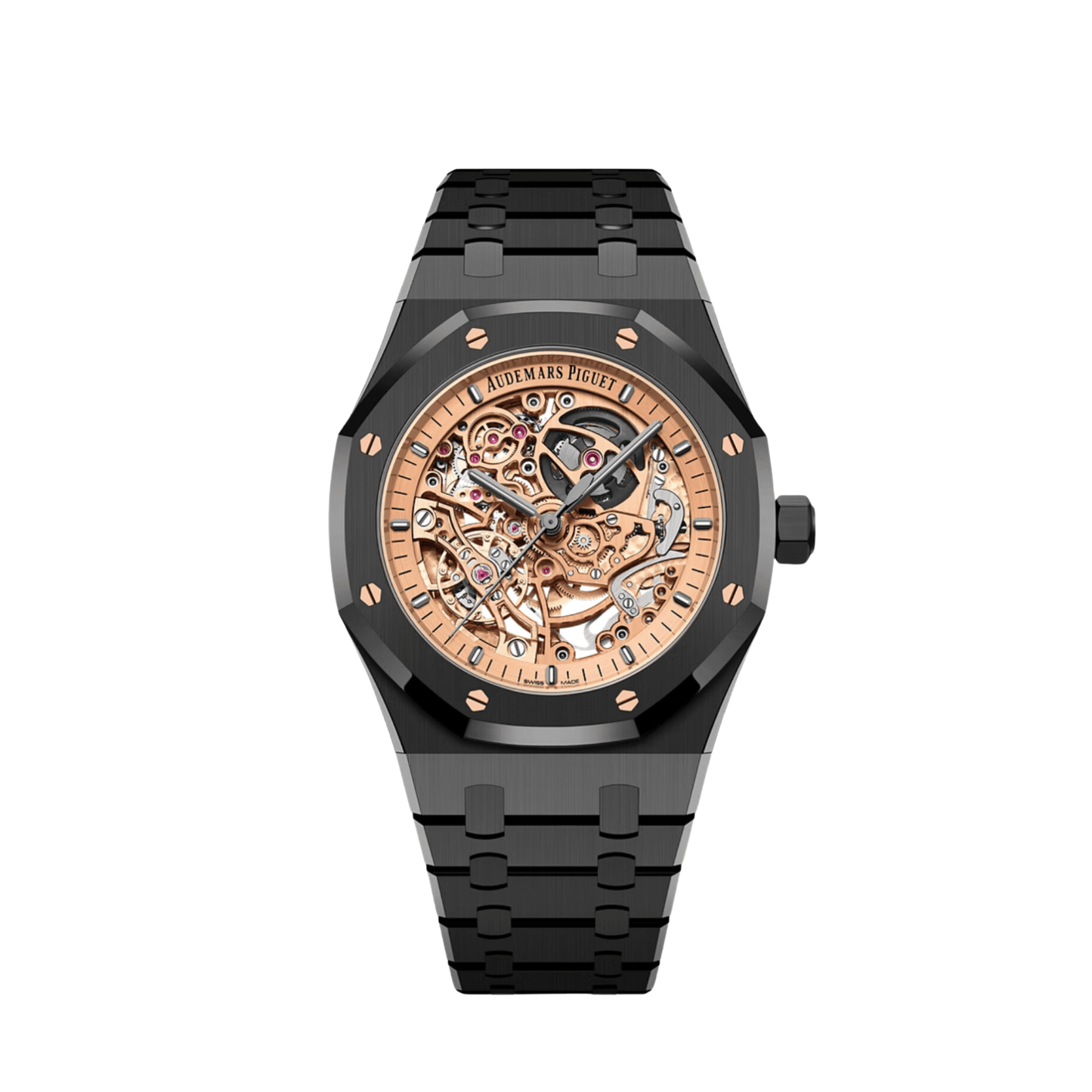 Audemars Piguet Royal Oak 15416CE.OO.1225CE.02 Double Balance Wheel Black Ceramic Openworked Dial Limited Edition of 150
