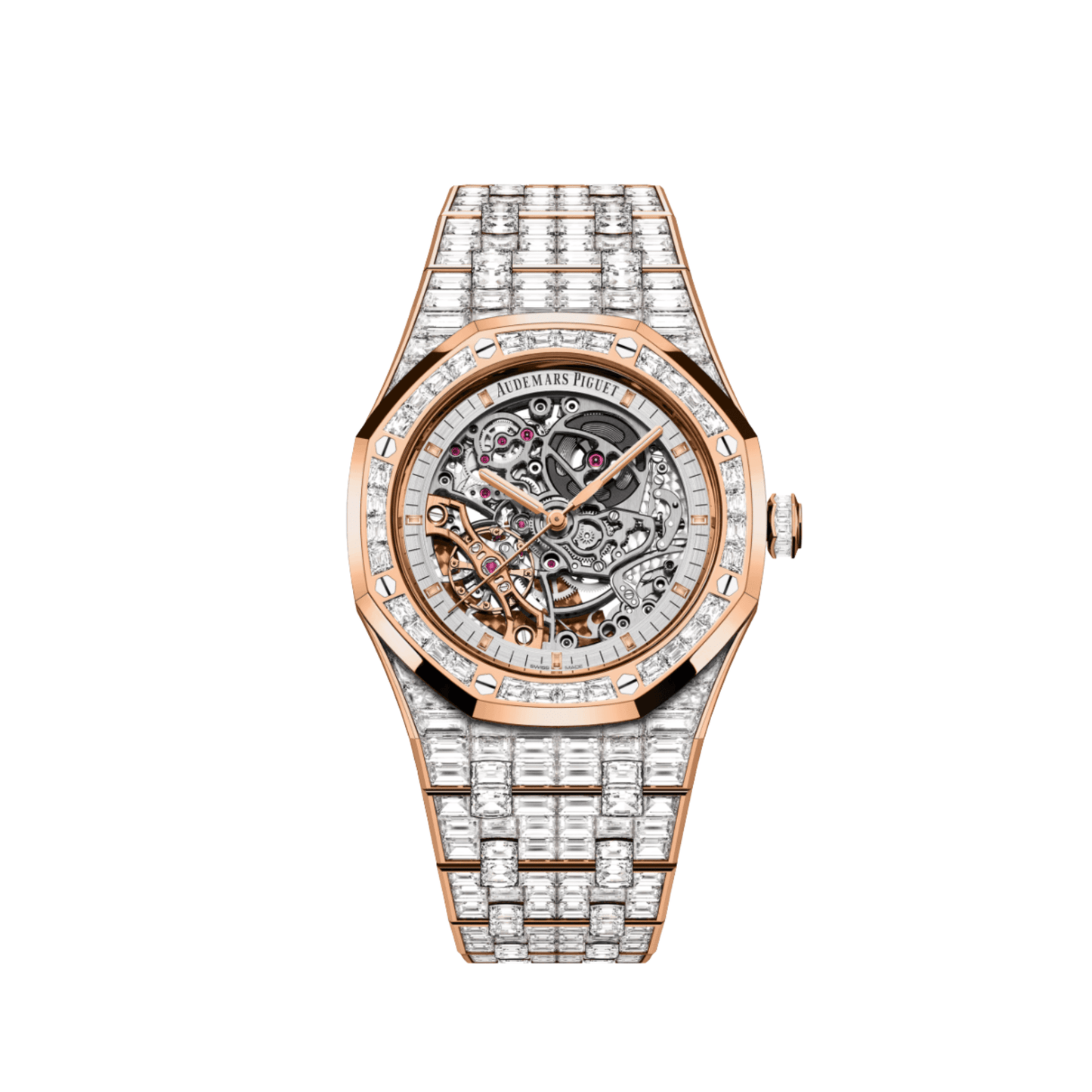 Audemars Piguet Royal Oak 15417OR.ZZ.1267OR.01.A Double Balance Wheel Openworked Baguette Bezel