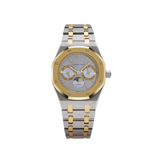 Audemars Piguet Royal Oak 25594SA.OO.0789SA.01 Day-Date Moonphase Yellow Gold Stainless Steel Silver Dial (1994)