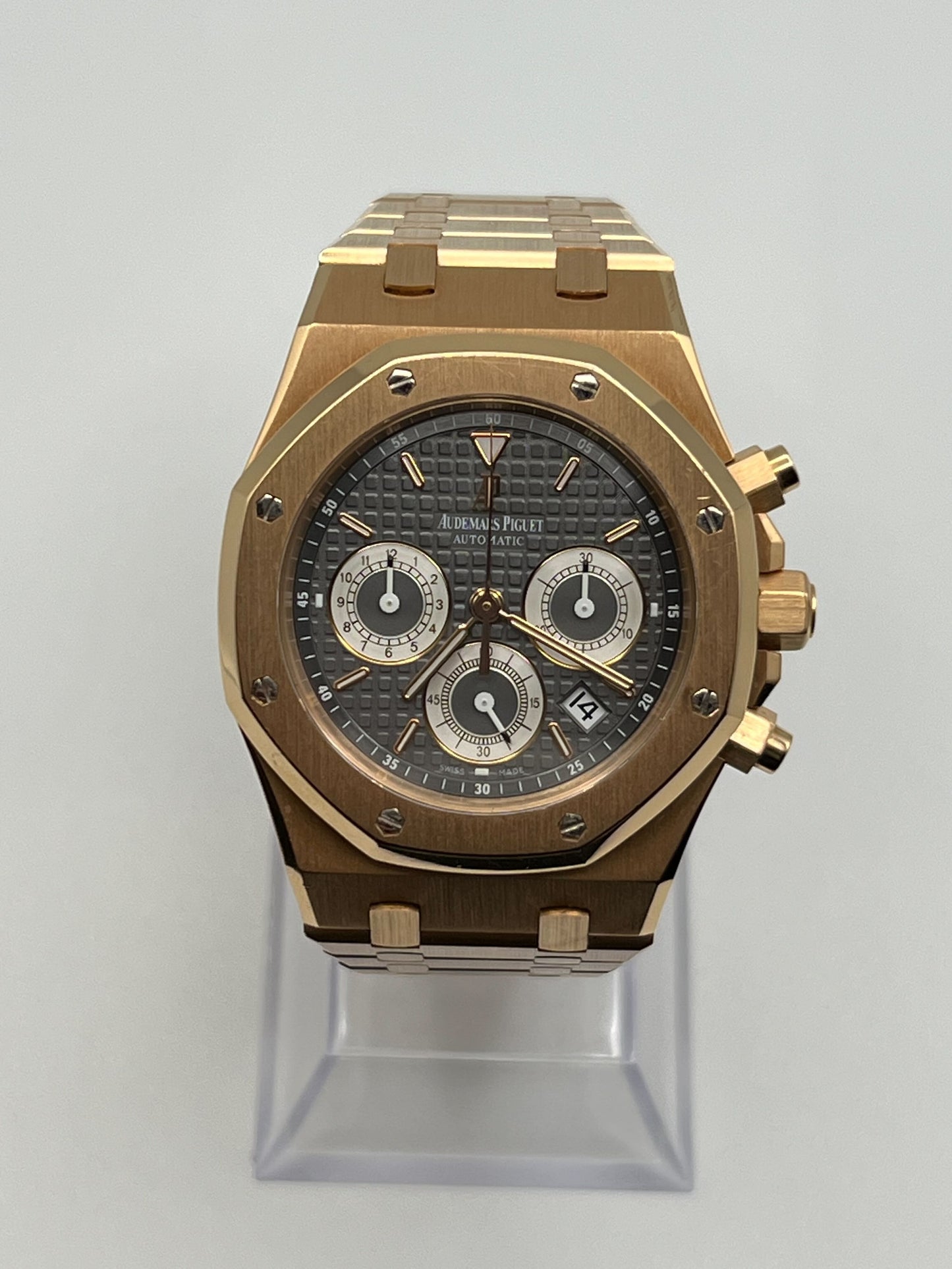Audemars Piguet Royal Oak 26022OR.OO.D098CR.02 Chronograph Rose Gold Grey Dial