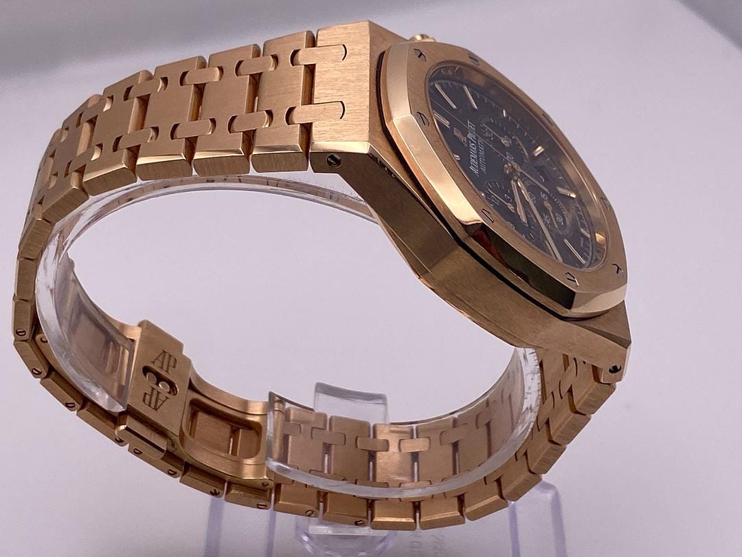 Audemars Piguet Royal Oak 26320OR.OO.1220OR.01 Chronograph Rose Gold Black Dial