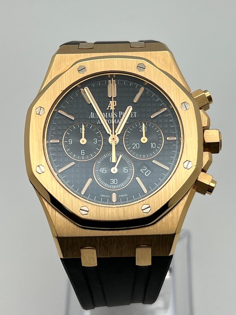Audemars Piguet Royal Oak 26320OR.OO.D002CR.01 Selfwinding Chronograph Rose Gold Black Dial