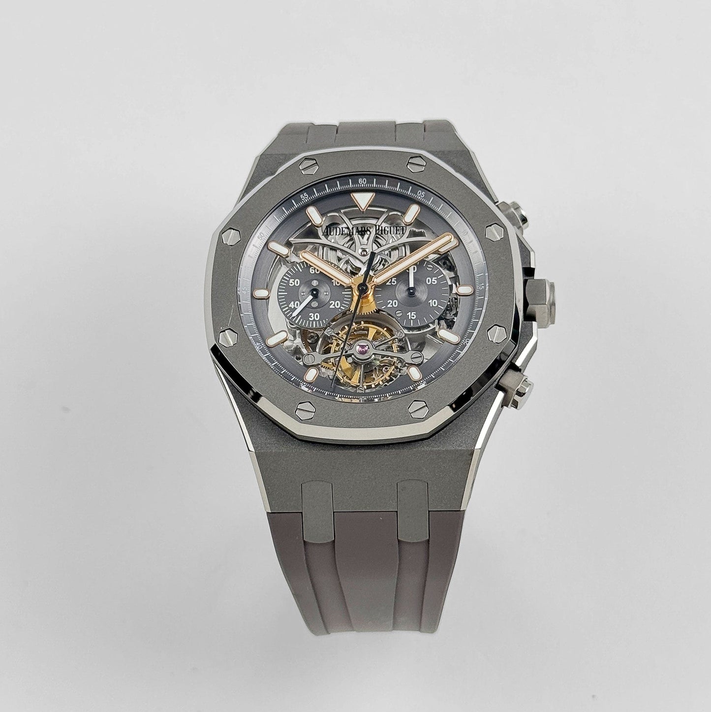 Audemars Piguet Royal Oak 26347TI.OO.D004CR.01 Tourbillon Chronograph Titanium Openworked Dial Boutique Only Edition