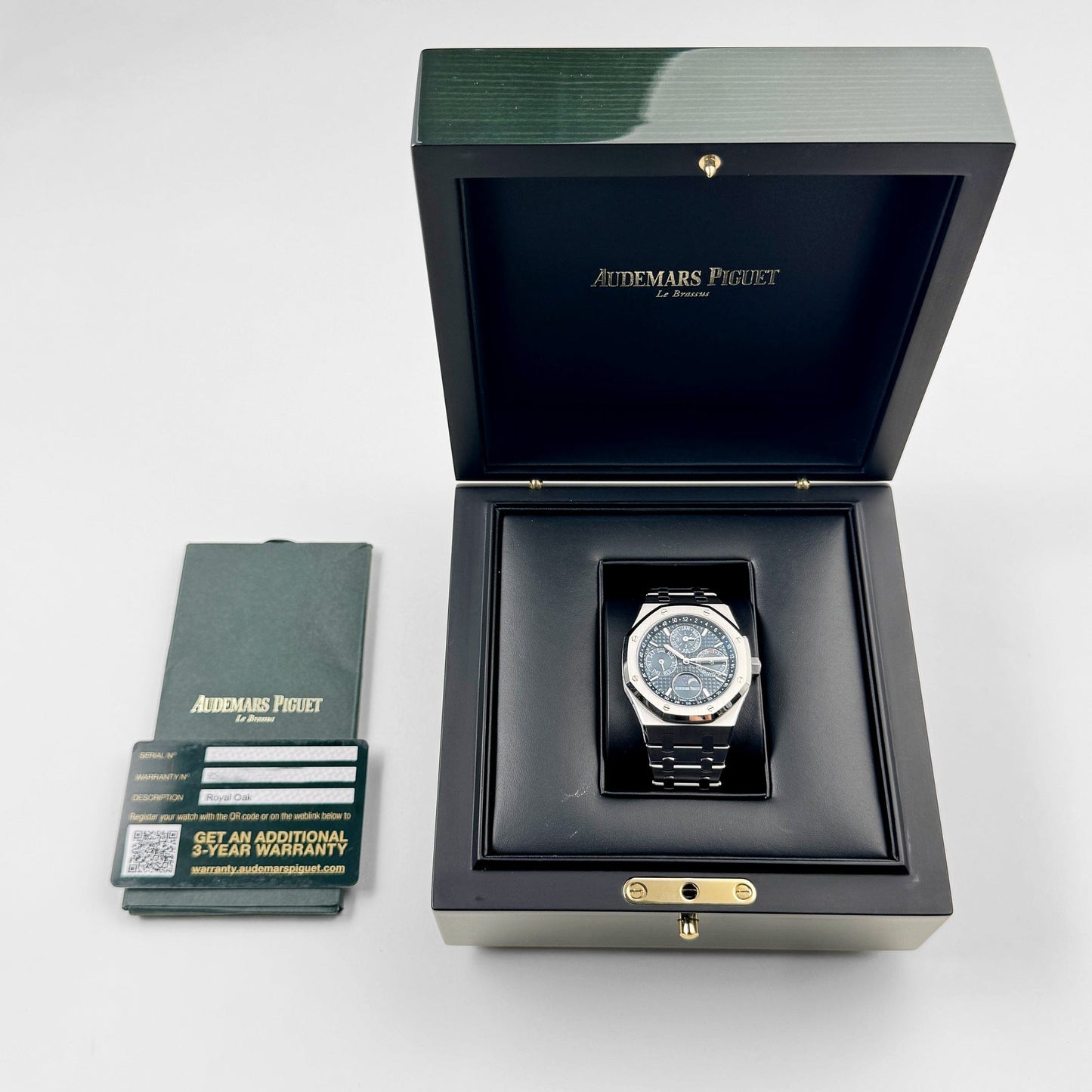 Audemars Piguet Royal Oak 26574ST.OO.1220ST.02 Perpetual Calendar Stainless Steel Dark Blue Dial (2019)