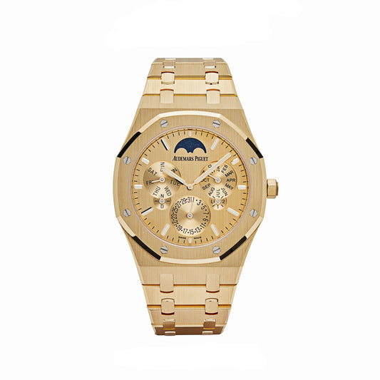 Audemars Piguet Royal Oak 26586BA.OO.1240BA.99  Perpetual Calendar Ultra-Thin Yellow Gold Champagne Dial Limited Edition of 88 (2024)