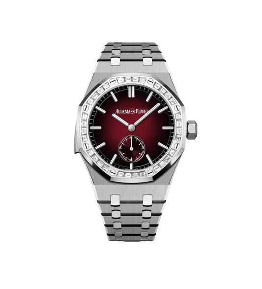 Audemars Piguet Royal Oak 26591IP.ZZ.1252IP.01 Minute Repeater Supersonnerie Titanium Smoked Burgundy Dial Diamond Bezel
