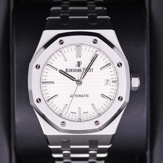 Audemars Piguet Royal Oak 37mm 15450ST.OO.1256ST.01 White Dial Pre-Owned