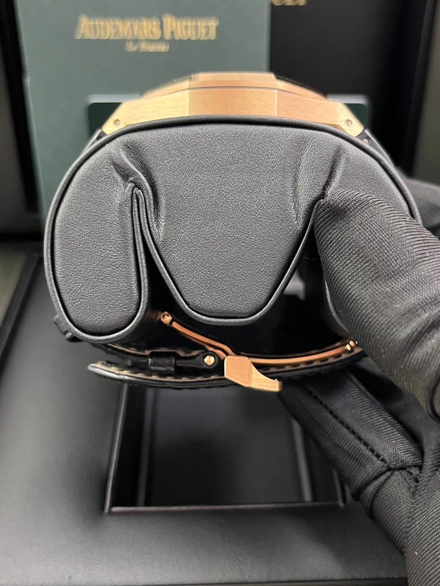 Audemars Piguet Royal Oak 41mm Rose Gold Black Dial 15510OR.OO.D002CR.02