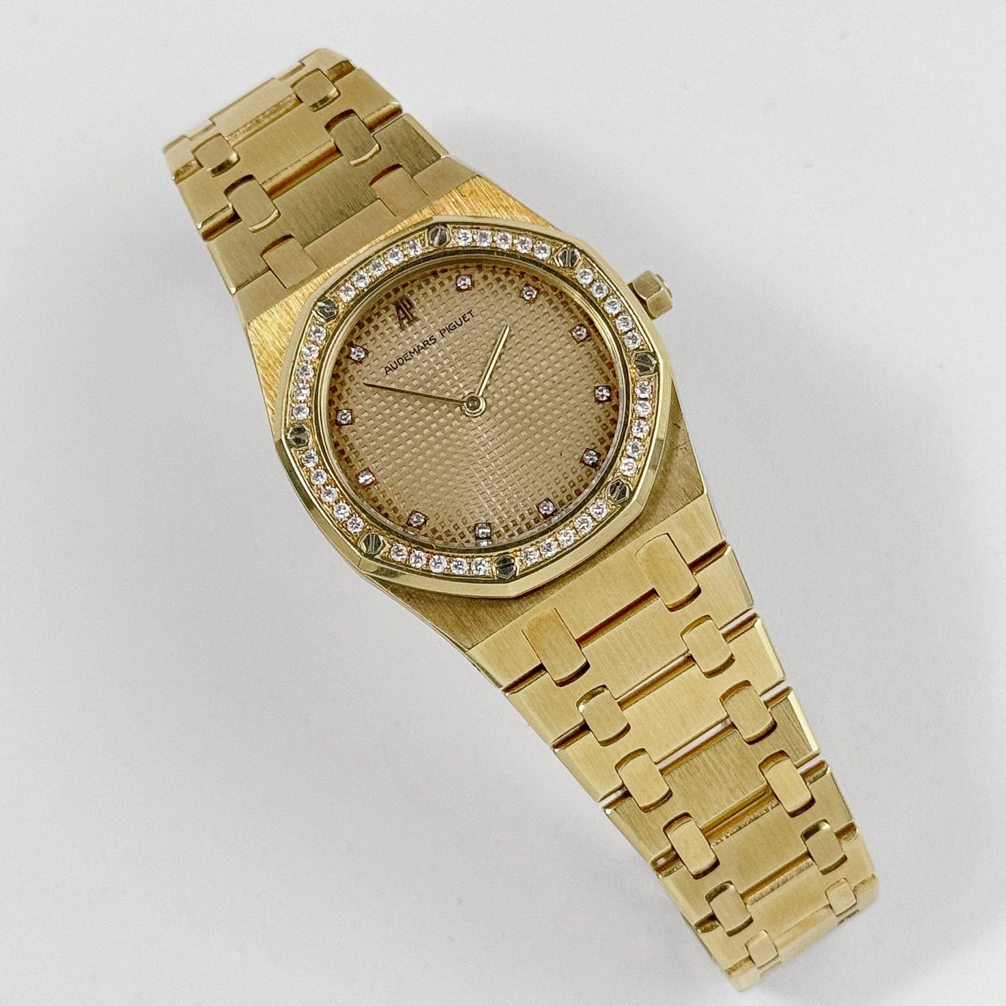 Audemars Piguet Royal Oak 56303BA Yellow Gold Champagne Diamond Dial