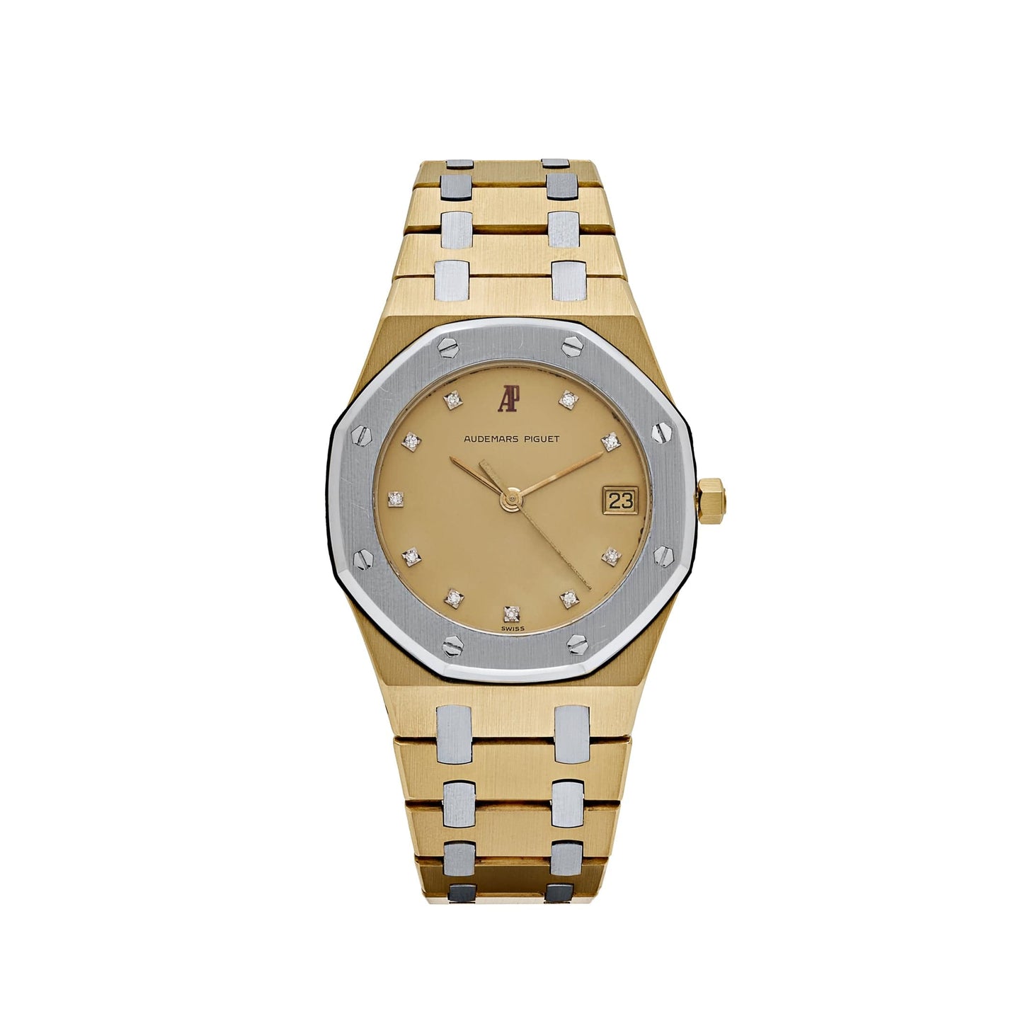 Audemars Piguet Royal Oak 6023AC Yellow Gold White Gold Diamond Dial Quartz
