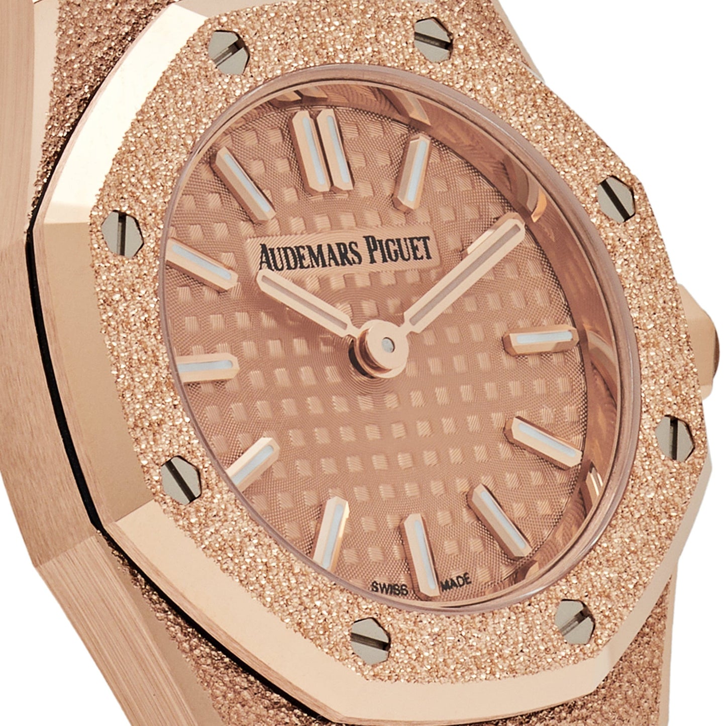 Audemars Piguet Royal Oak 67630OR.GG.1312OR.01 'Mini' Frosted Rose Gold Quartz (2025)