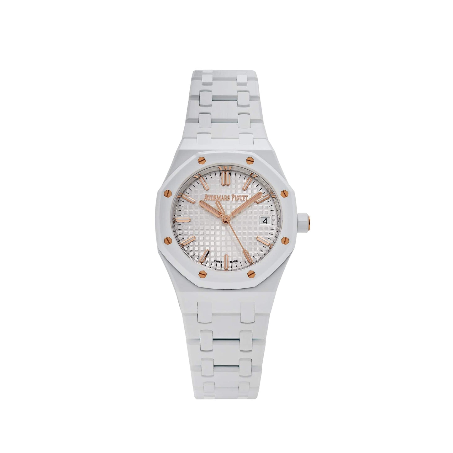 Audemars Piguet Royal Oak 77350CB.OO.1266CB.01 'Ladies' White Ceramic (2023)