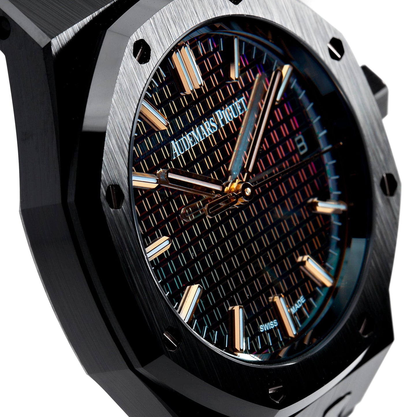 Audemars Piguet Royal Oak 77350CE.OO.1266CE.02.A Selfwinding 'Ladies' 'Carolina Bucci' Black Ceramic Rainbow Dial Limited Edition of 300 (2022)