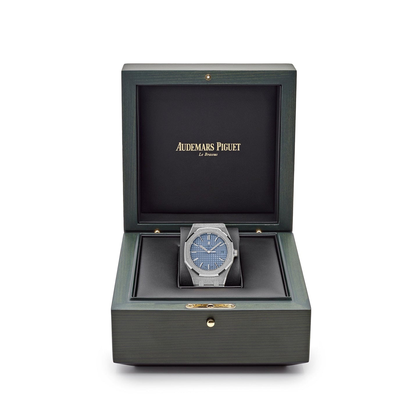 Audemars Piguet Royal Oak 77353BC.GG.1263BC.01 'Ladies' Selfwinding Frosted White Gold Light Blue Dial