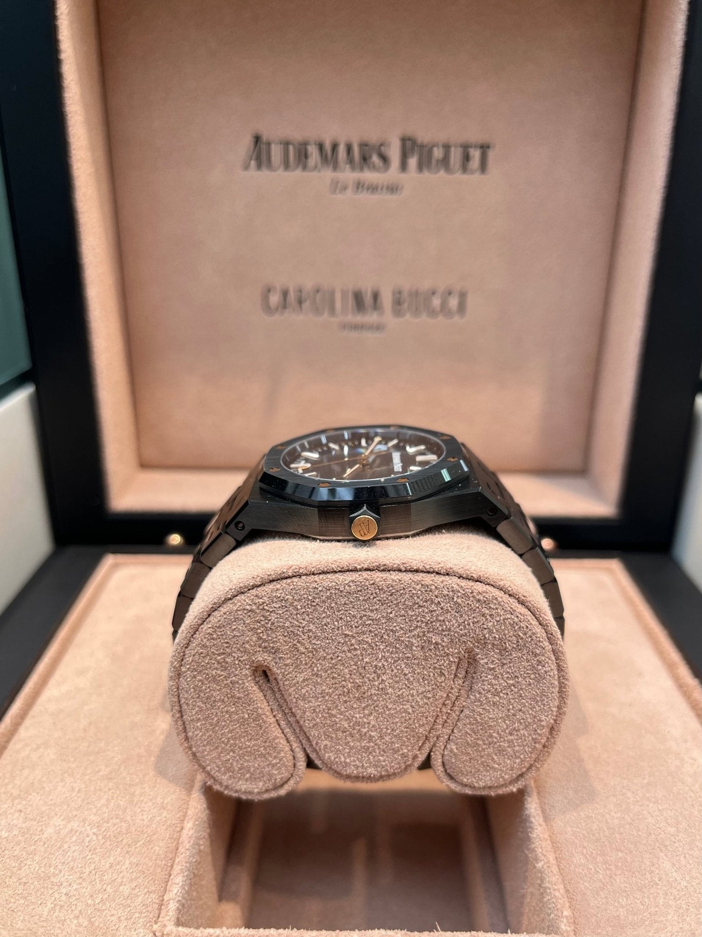 Audemars Piguet Royal Oak Black Ceramic Rainbow Dial Limited Edition 77350CE.OO.1266CE.02.A