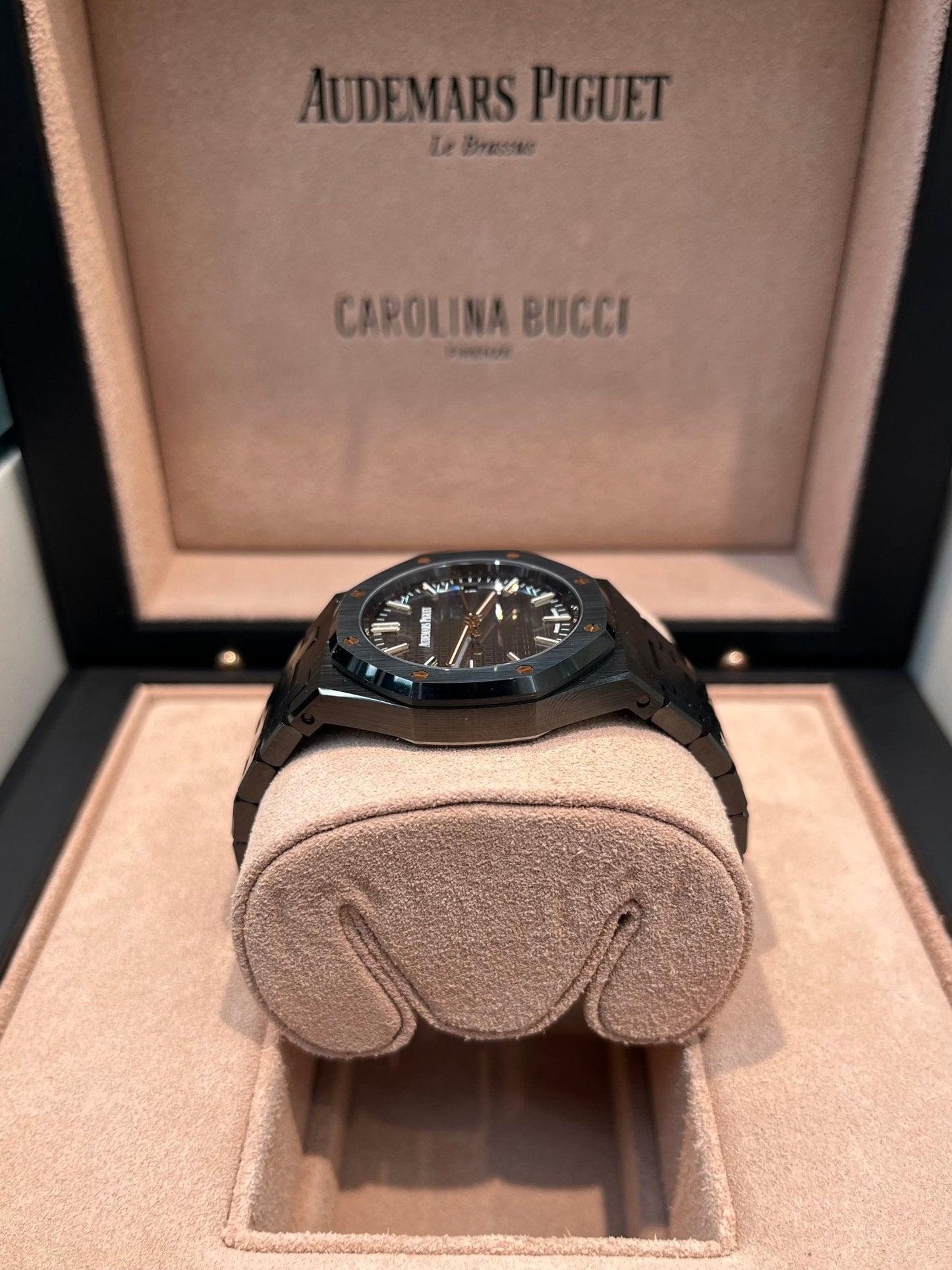 Audemars Piguet Royal Oak Black Ceramic Rainbow Dial Limited Edition 77350CE.OO.1266CE.02.A