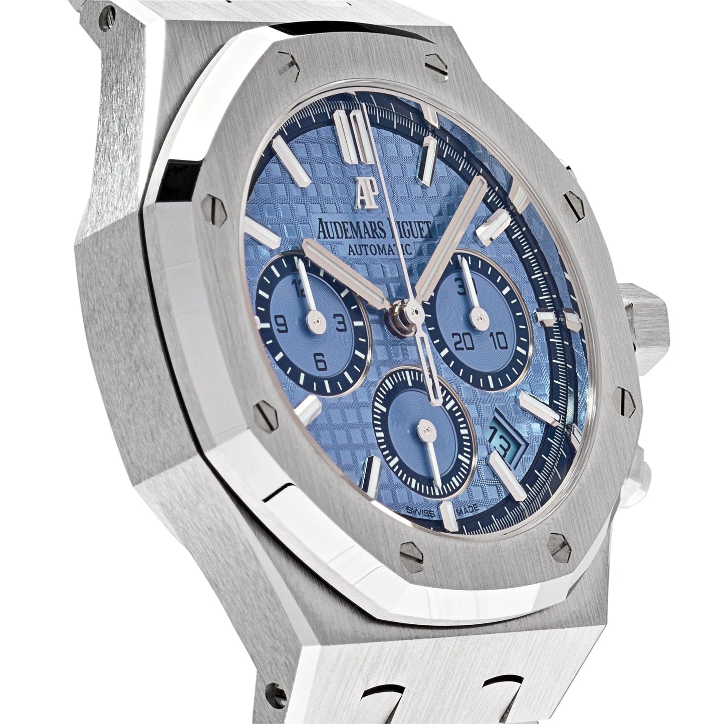 Audemars Piguet Royal Oak 26317BC.OO.1256BC.01 Selfwinding Chronograph White Gold Light Blue Dial Limited Edition of 100