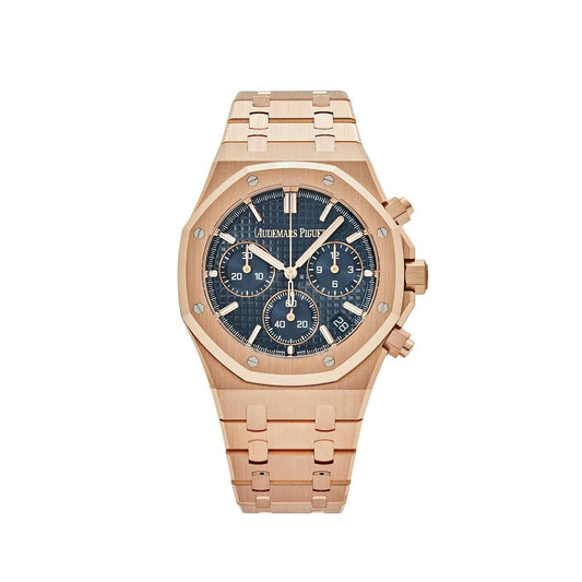 Audemars Piguet Royal Oak Chronograph 26715OR.OO.1356OR.01 Rose Gold Blue Dial