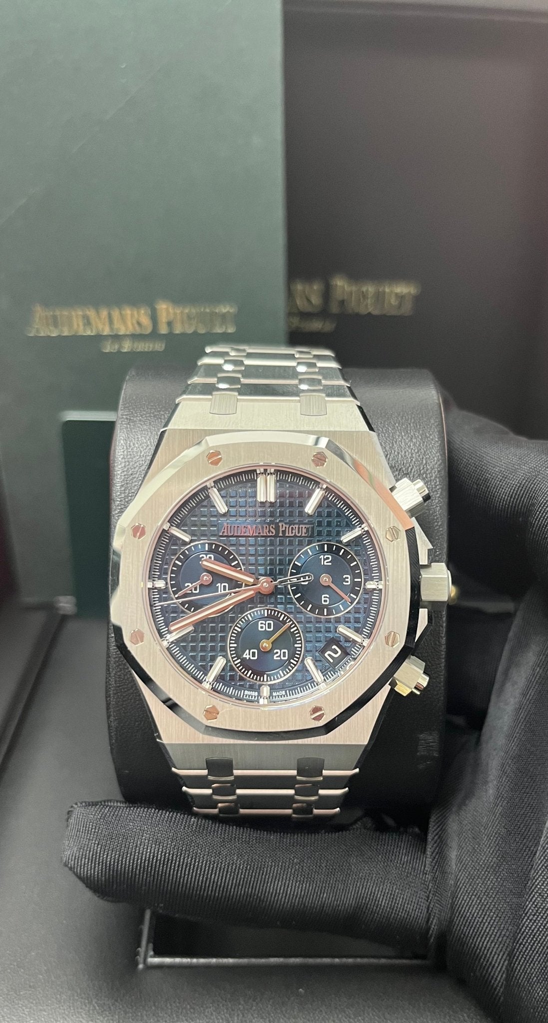Audemars Piguet Royal Oak Chronograph Blue Index Dial 26240ST.OO.1320ST.05 deposit