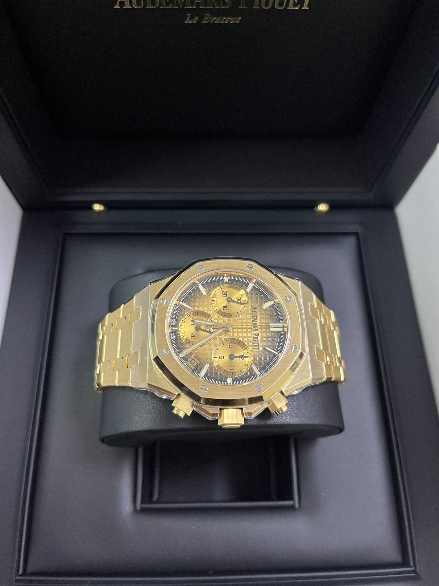 Audemars Piguet Royal Oak Chronograph Yellow Gold Smoked Champagne dial 26240BA.OO.1320BA.02