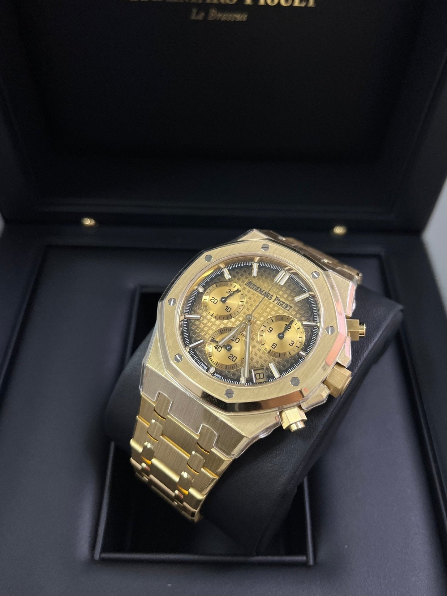 Audemars Piguet Royal Oak Chronograph Yellow Gold Smoked Champagne dial 26240BA.OO.1320BA.02