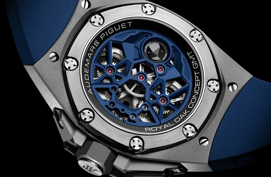 Audemars Piguet Royal Oak Concept Flying Tourbillon Gmt Titanium Skeleton Dial Rubber Reference # 26589IO.OO.D030CA.01