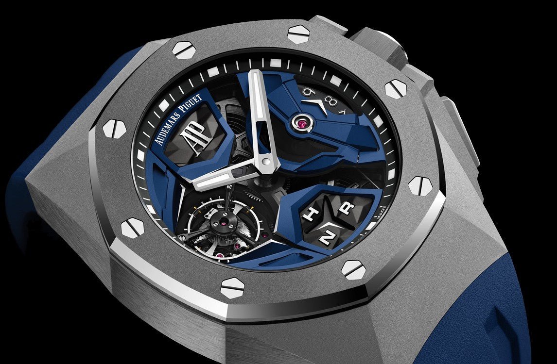 Audemars Piguet Royal Oak Concept Flying Tourbillon Gmt Titanium Skeleton Dial Rubber Reference # 26589IO.OO.D030CA.01